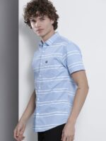 Blue Horizontal Striped Shirt