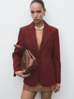 MANGO Single-Breasted Formal Blazer