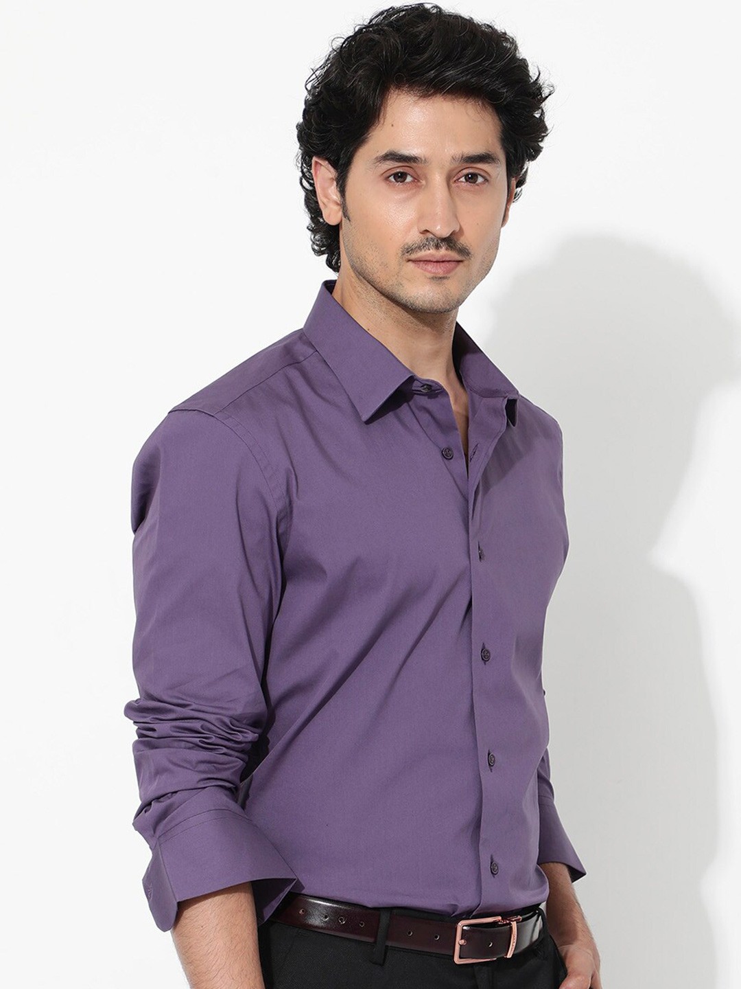 cb966b5a-f1ad-47fe-9a98-76a797cd4f131714707977822RARERABBITMenComfortOpaqueCasualShirt3.jpg Men Bendict Regular Fit Opaque Shirt - Image 1