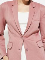 max Women Solid Notched Lapel Single-Breasted Blazers - Image 3